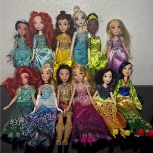 Disney princess doll set of 12
